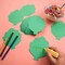 72Pcs Leaf Cutouts Paper, Green Leaves Die Cuts Leaves Shape (Green Leaves)